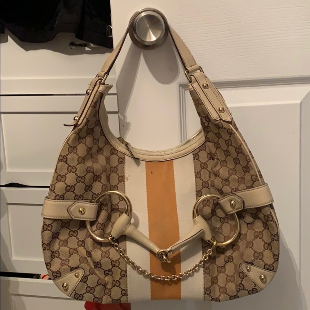 gucci vintage gold python horsebit hobo bag for sale... Gucci Horsebit Hobo Bag - Gem